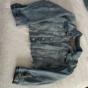 Denim jacket with that worn look